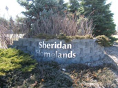Photo of Sheridan Homelands neighbourhood sign